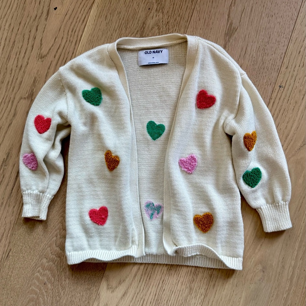 Old Navy Cream Knit Cardigan